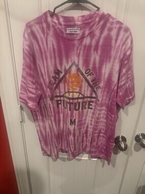 Just Don Team Of The Future T-Shirt in pink tie-dye Size Medium!